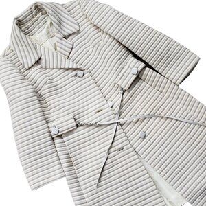 Vintage 60s Coat Cream Gray